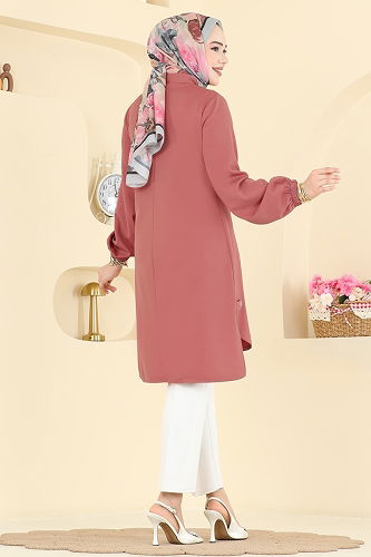 moda selvim بلوز تفاحي 2825SLK540 - Thumbnail