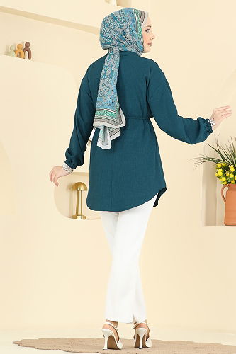 moda selvim Tunic 2827SLK540 Petroleum - Thumbnail