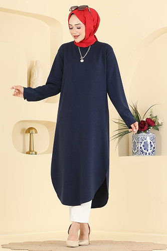 moda selvim Tunic 2832AYD574 Navy Blue - Thumbnail