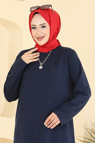 moda selvim Tunic 2832AYD574 Navy Blue - Thumbnail