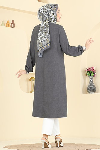 moda selvim Tunic 2835SLK540 Anthracite - Thumbnail
