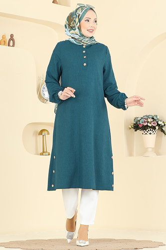 moda selvim Tunic 2835SLK540 Petroleum - Thumbnail