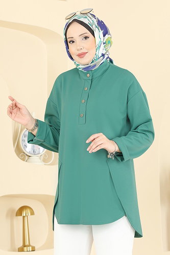 moda selvim Tunic 2840SLK540 Mint - Thumbnail