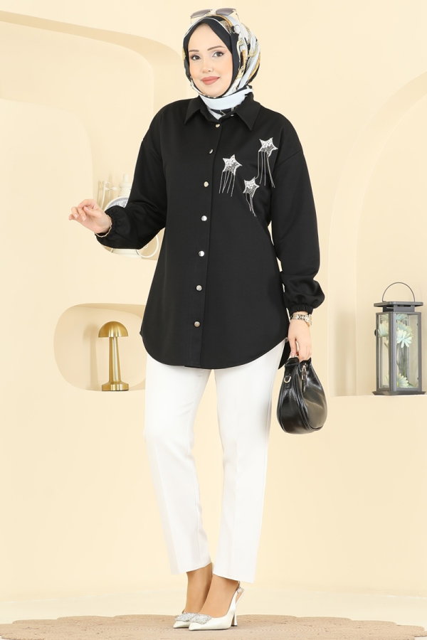 Modaselvim Tunic Tunic 2842SLK540 Black