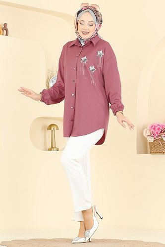 moda selvim Tunic 2842SLK540 Rose Dried - Thumbnail