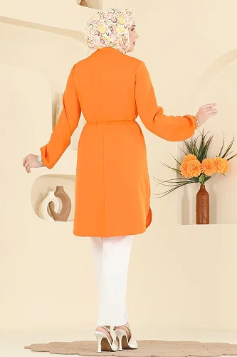 moda selvim Tunic 2874SLK540 Oranj - Thumbnail