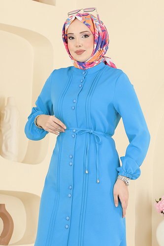 moda selvim Tunic 2874SLK540 Turquoise - Thumbnail