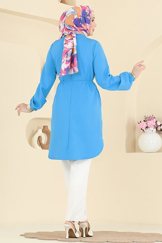 moda selvim Tunic 2874SLK540 Turquoise - Thumbnail