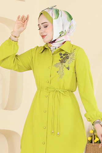 moda selvim Tunic 2875SLK540 Acid - Thumbnail