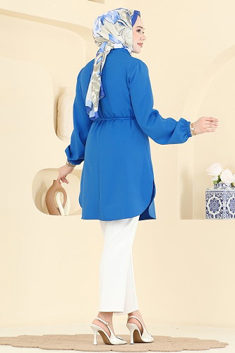 moda selvim Tunic 2875SLK540 Turquoise - Thumbnail