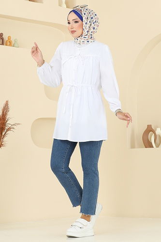 moda selvim بلوز سكري 287ASN888 - Thumbnail