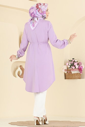moda selvim Tunic 2890SLK540 Lilac - Thumbnail