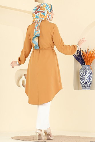 moda selvim Tunic 2890SLK540 Mustard - Thumbnail