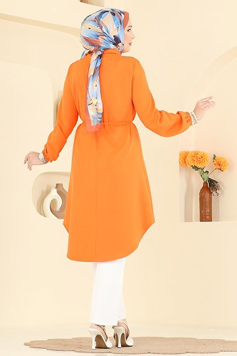 moda selvim Tunic 2890SLK540 Oranj - Thumbnail