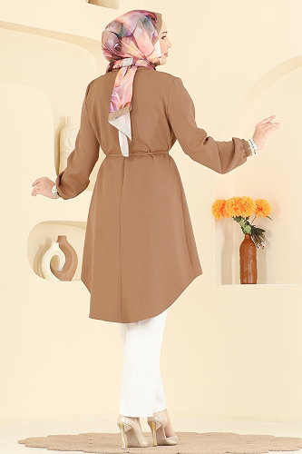 moda selvim بلوز بيج 2890SLK540 - Thumbnail