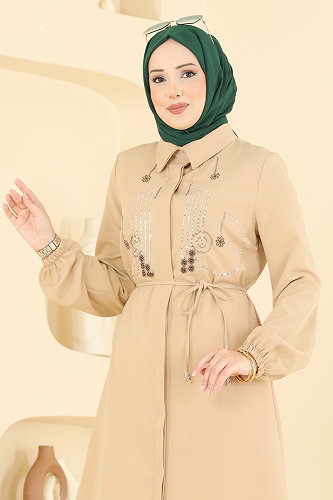 moda selvim بلوز كريمي 2894SLK540 - Thumbnail