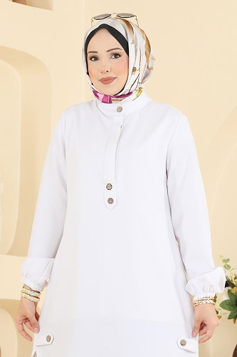 moda selvim بلوز سكري 2895SLK540 - Thumbnail