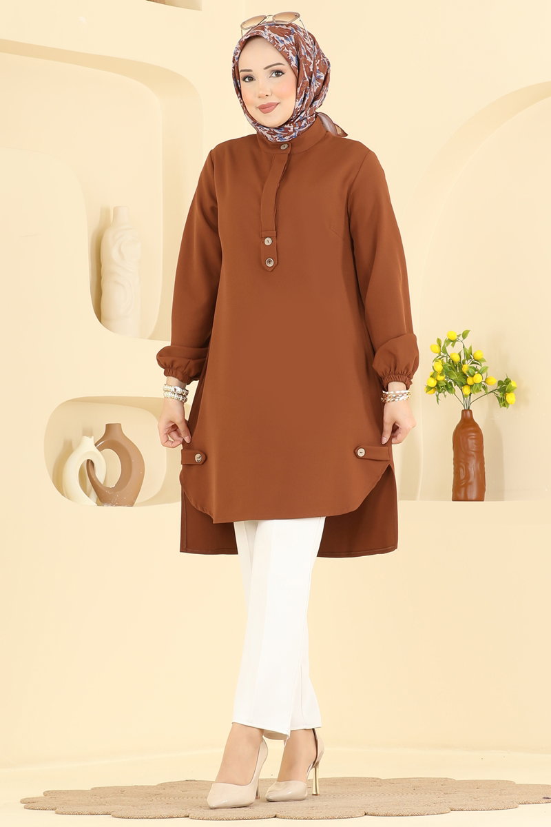 TODAYFUL＿Smooth Camisole Tunic Tunic 2895SLK540 Tan - Moda Selvim