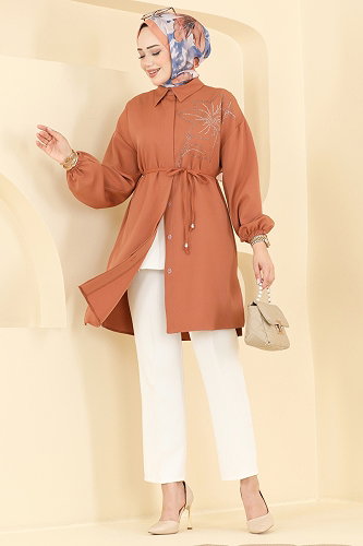 moda selvim Tunic 2898SLK540 Light Tile - Thumbnail