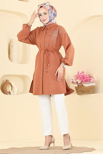 moda selvim Tunic 2898SLK540 Light Tile - Thumbnail