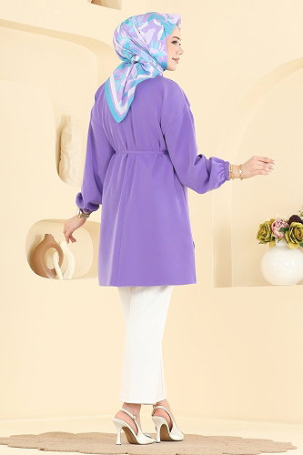 moda selvim بلوز ليلكي 2898SLK540 - Thumbnail