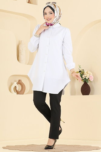 moda selvim بلوز سكري 2902SLK540 - Thumbnail