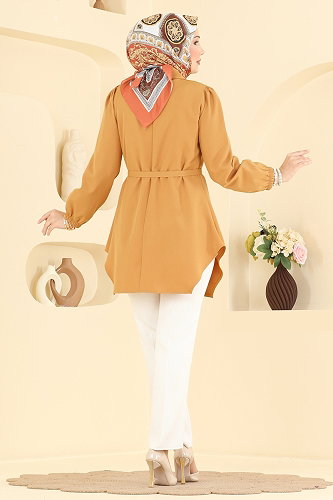 moda selvim Tunic 2902SLK540 Mustard - Thumbnail