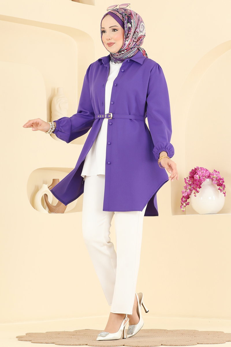 Tunic 2902SLK540 Purple - Moda Selvim