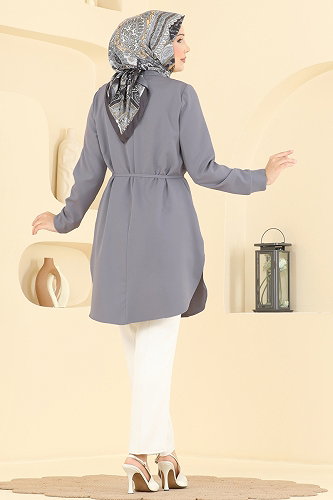 moda selvim Tunic 2903SLK540 Anthracite - Thumbnail
