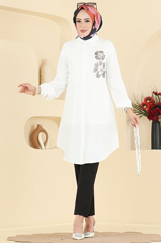 moda selvim بلوز سكري 2941SLK540 - Thumbnail