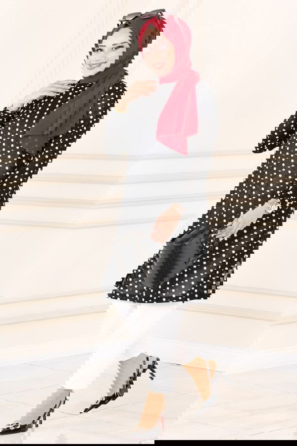 Modaselvim NET 20%+20% DISCOUNT IN THE CARD Tunic 3002MNT741 Polka Dot