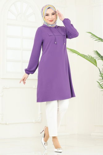 B.M.R. - Tunic 3003BM387 Dark Lilac