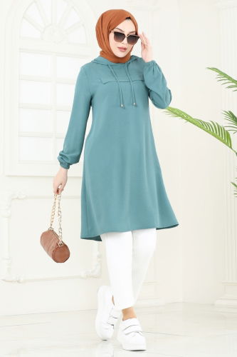 moda selvim Tunic 3003BM387 Mint - Thumbnail