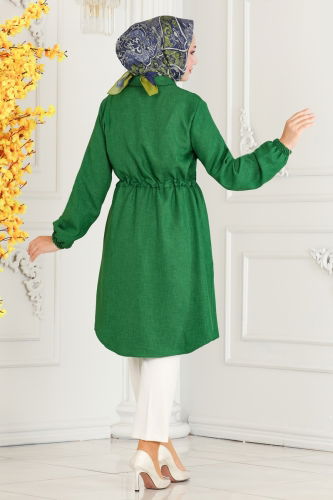 moda selvim Tunic 3006KTR750 Benetton Green - Thumbnail