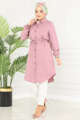 moda selvim Tunic 3006KTR750 Rose Dried - Thumbnail