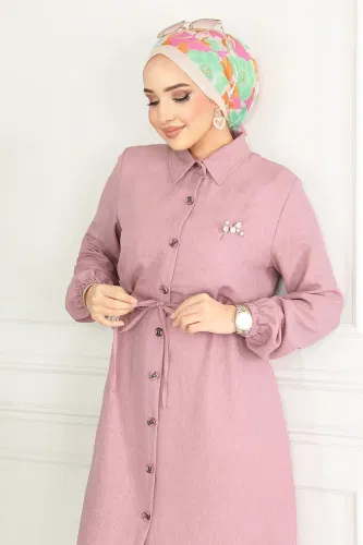 moda selvim Tunic 3006KTR750 Rose Dried - Thumbnail