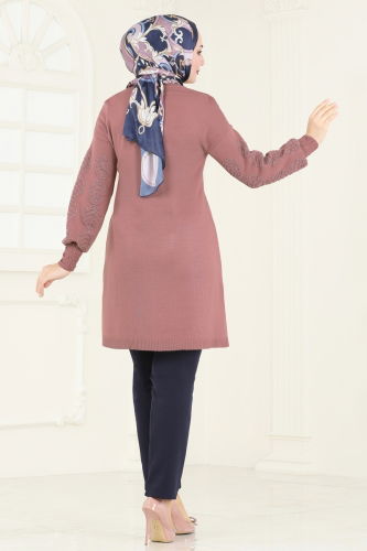 moda selvim Tunic 3008AYD574 Rose Dried - Thumbnail