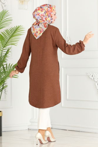 moda selvim Tunic 3009KTR750 Brown - Thumbnail