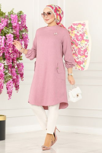 moda selvim Tunic 3009KTR750 Rose Dried - Thumbnail