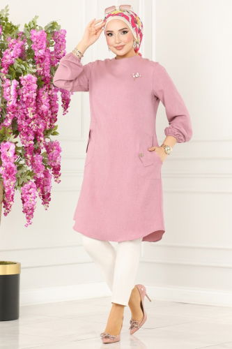 moda selvim Tunic 3009KTR750 Rose Dried - Thumbnail