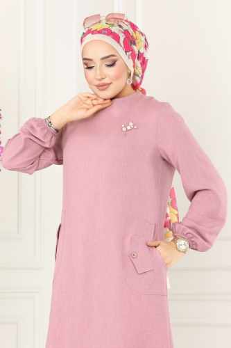 moda selvim Tunic 3009KTR750 Rose Dried - Thumbnail