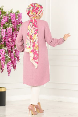 moda selvim Tunic 3009KTR750 Rose Dried - Thumbnail