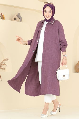 H.B.S. - Tunic 302HBS856 Dark Lilac