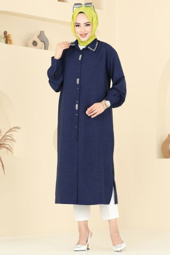 H.B.S. - Tunic 302HBS856 Navy Blue