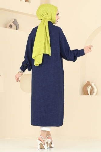 moda selvim Tunic 302HBS856 Navy Blue - Thumbnail