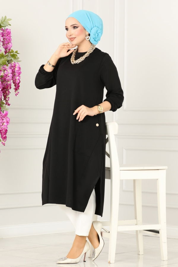 Modaselvim BIG SEASON DISCOUNT Tunic 3030MNT741 Black