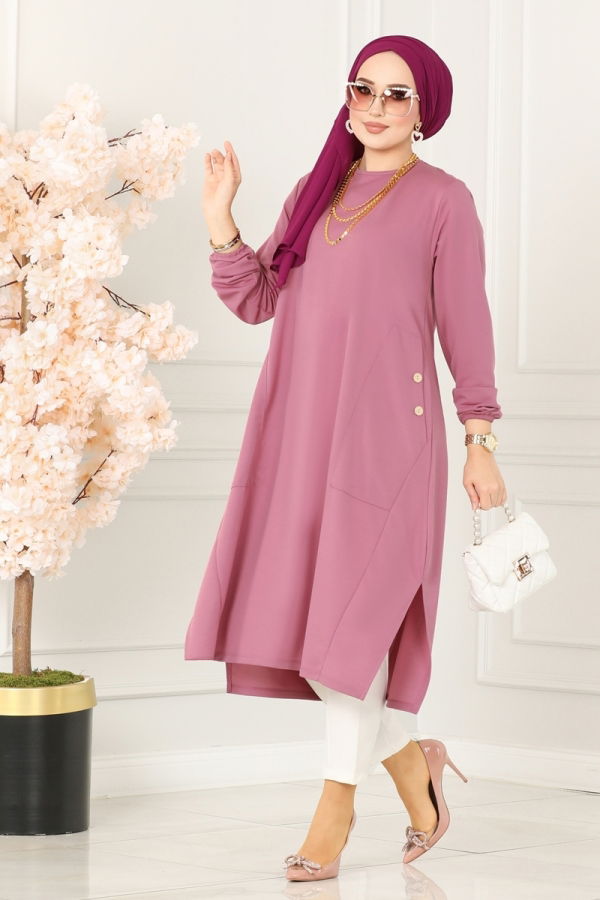 Modaselvim BIG SEASON DISCOUNT Tunic 3030MNT741 Dried Rose