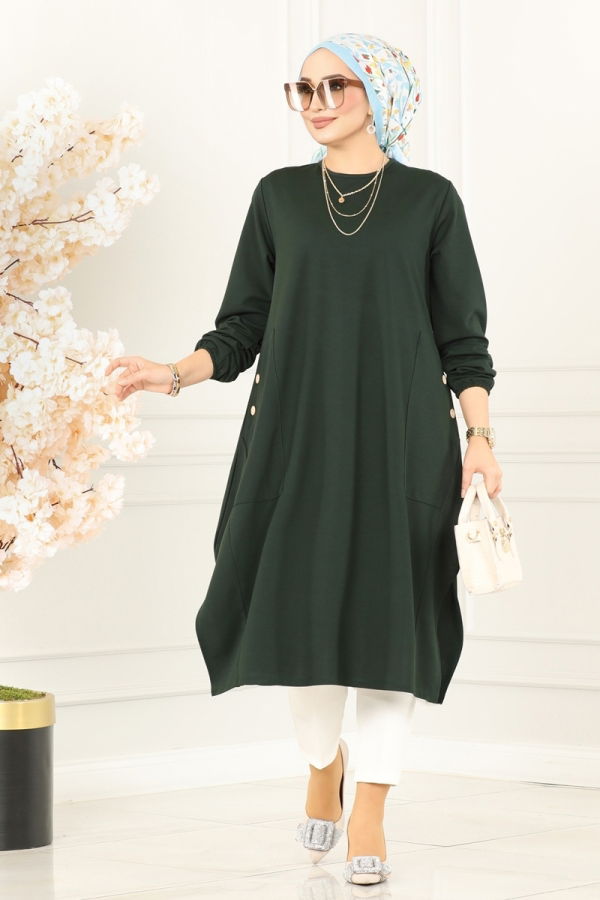 Modaselvim BIG SEASON DISCOUNT Tunic 3030MNT741 Emerald