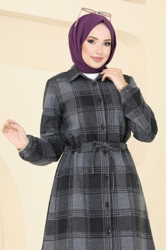 moda selvim Tunic 3034KTR750 Anthracite - Thumbnail