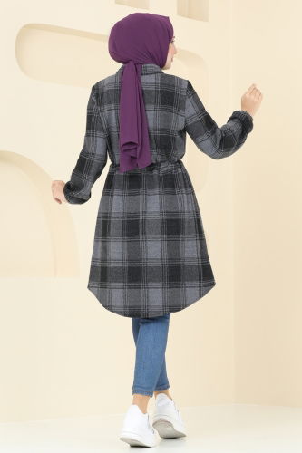 moda selvim Tunic 3034KTR750 Anthracite - Thumbnail